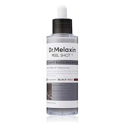 Korean Dr. Melaxin Rice Exfoliating Essence Moisturizing Peel Shot White And Black Soften Serum Gentle Exfoliation Skin Care