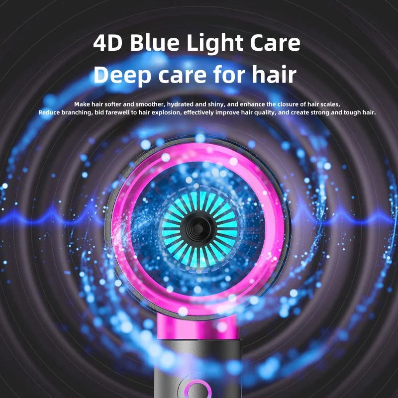 High-Speed Blue Light Ionic Hair Dryer | Salon Power Meets Home Comfort