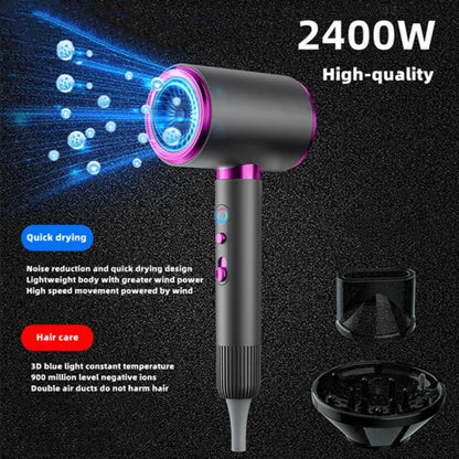 High-Speed Blue Light Ionic Hair Dryer | Salon Power Meets Home Comfort