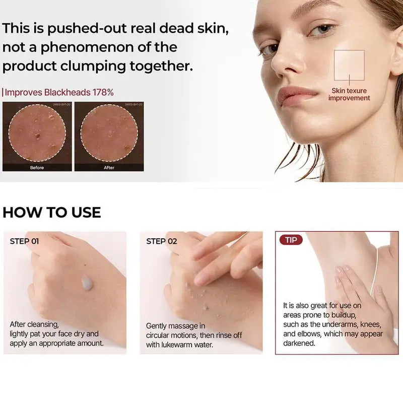 Korean Dr. Melaxin Rice Exfoliating Essence Moisturizing Peel Shot White And Black Soften Serum Gentle Exfoliation Skin Care