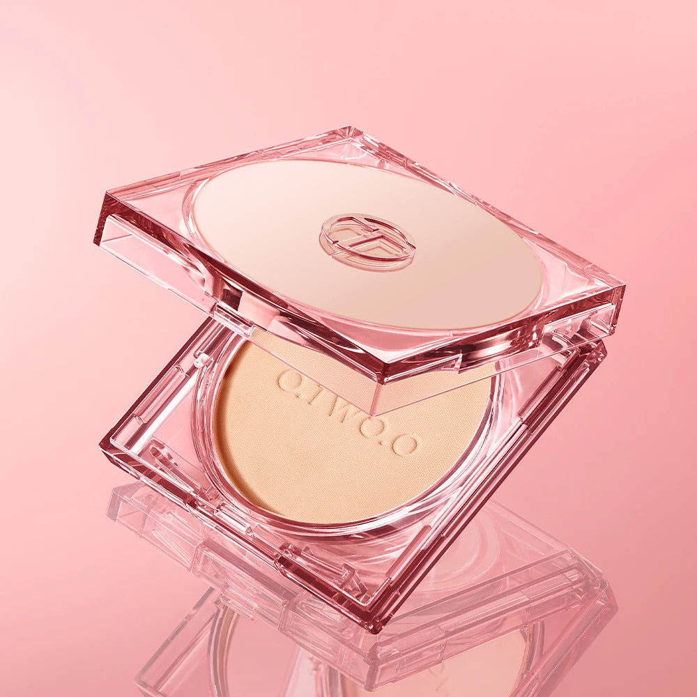 O.TWO.O Face Powder Oil-control 24h Soft Focus Long-Lasting Matte Finish Waterproof Oil-free Setting Compact Powder Face Makeup