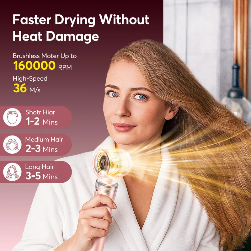 5-in-1 High-Speed Hair Dryer Brush Set | Dry, Straighten & Curl in One