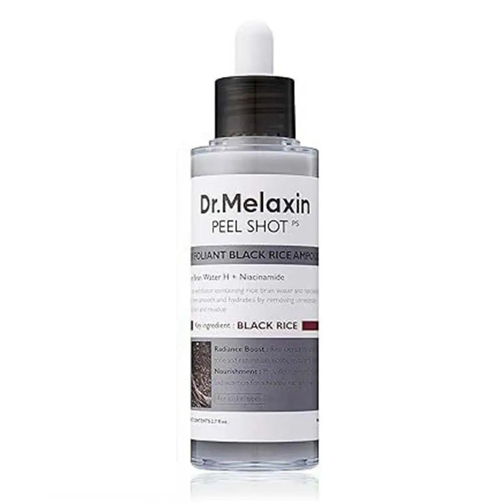 Korean Dr. Melaxin Rice Exfoliating Essence Moisturizing Peel Shot White And Black Soften Serum Gentle Exfoliation Skin Care