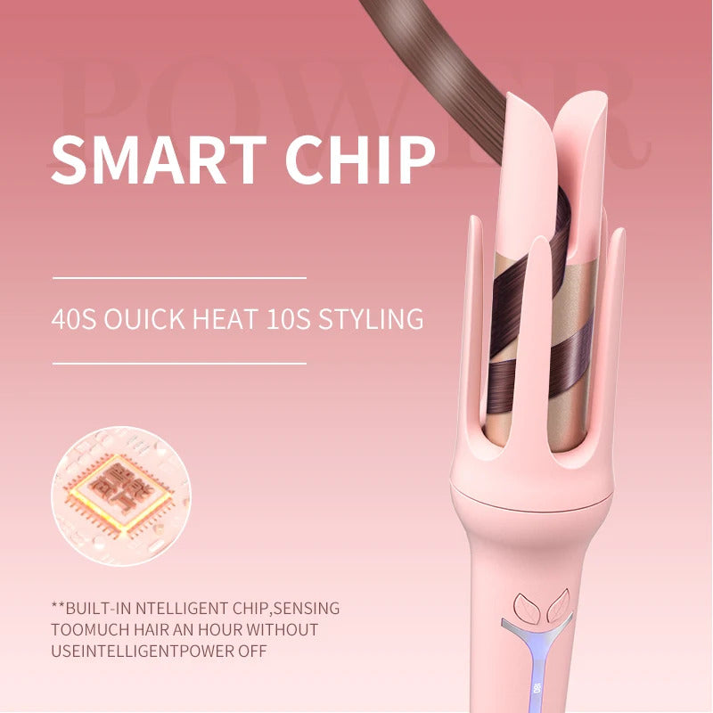 Automatic Curling Iron 32mm | Ceramic Ionic Big Roll Curler for Effortless Glamour