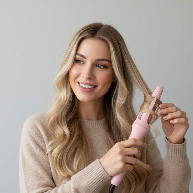Automatic Curling Iron 32mm | Ceramic Ionic Big Roll Curler for Effortless Glamour