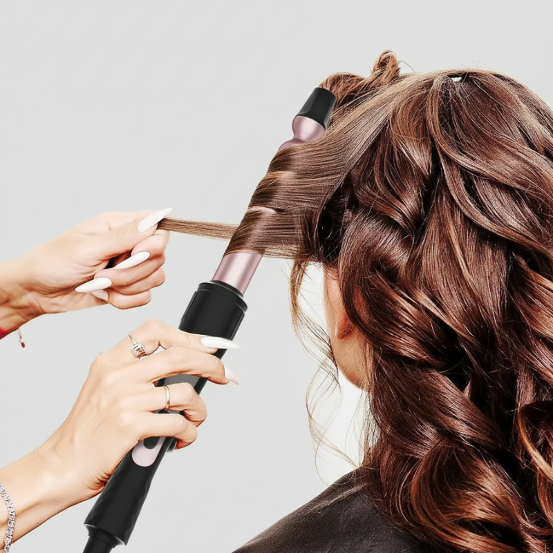6-in-1 Curling Iron Set | Interchangeable Ceramic Wands for Every Style