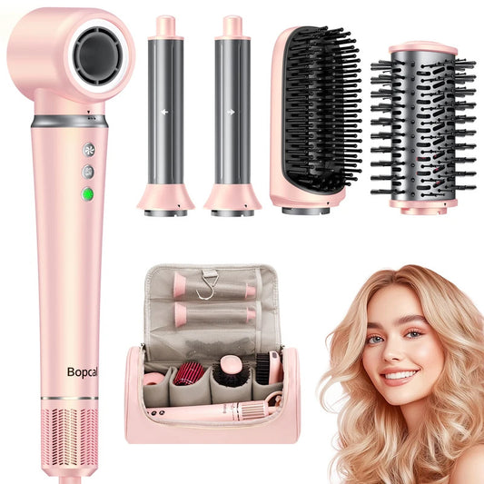 5-in-1 High-Speed Hair Dryer Brush Set | Dry, Straighten & Curl in One