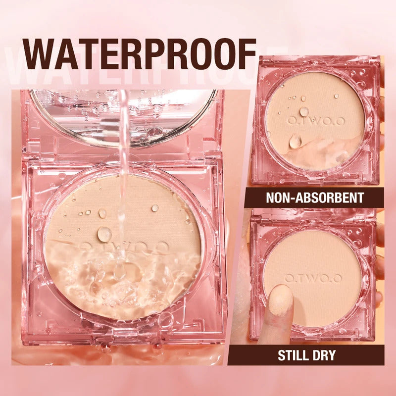 O.TWO.O Face Powder Oil-control 24h Soft Focus Long-Lasting Matte Finish Waterproof Oil-free Setting Compact Powder Face Makeup