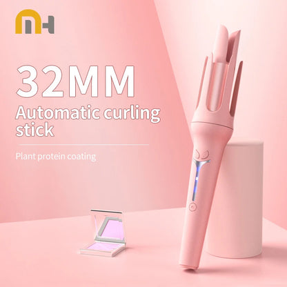 Automatic Curling Iron 32mm | Ceramic Ionic Big Roll Curler for Effortless Glamour