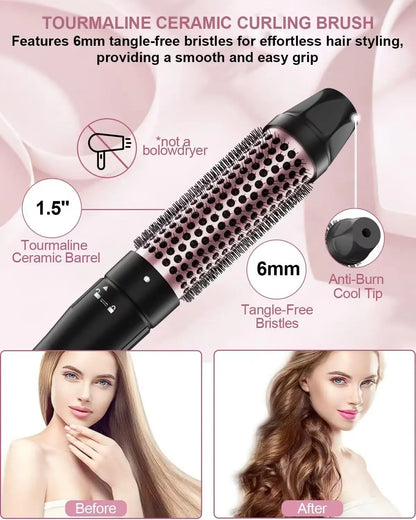 6-in-1 Curling Iron Set | Interchangeable Ceramic Wands for Every Style