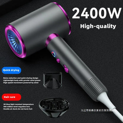 High-Speed Blue Light Ionic Hair Dryer | Salon Power Meets Home Comfort