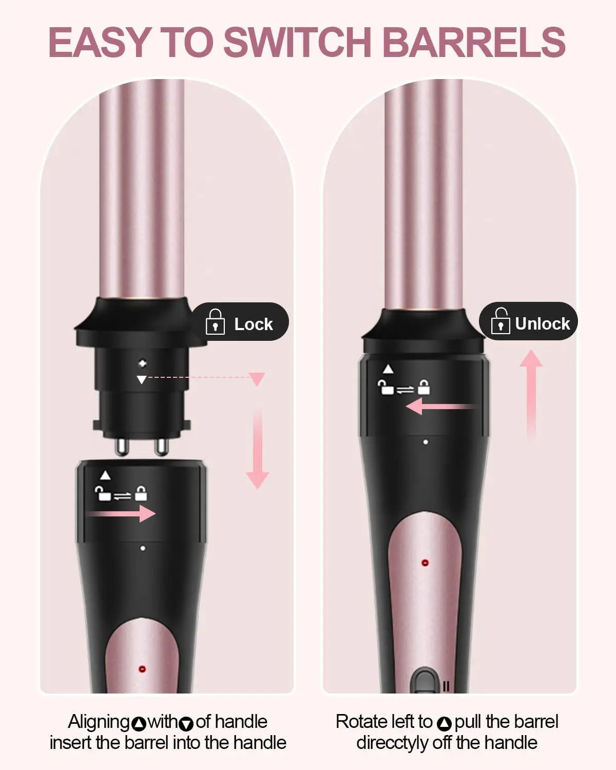 6-in-1 Curling Iron Set | Interchangeable Ceramic Wands for Every Style