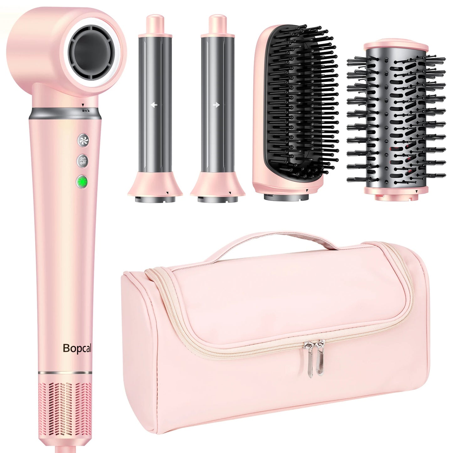 5-in-1 High-Speed Hair Dryer Brush Set | Dry, Straighten & Curl in One