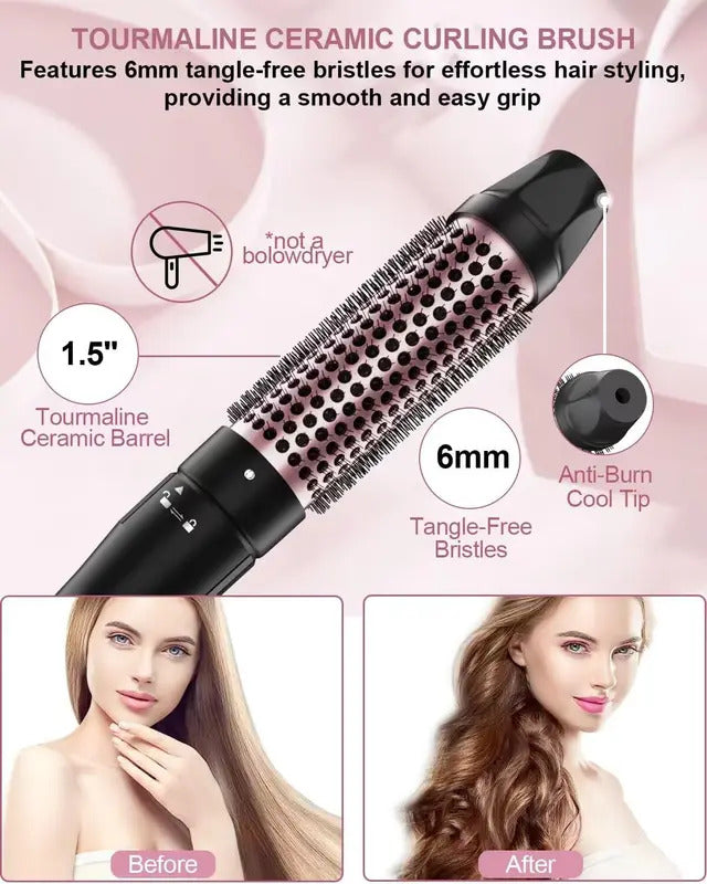 6-in-1 Curling Iron Set | Interchangeable Ceramic Wands for Every Style